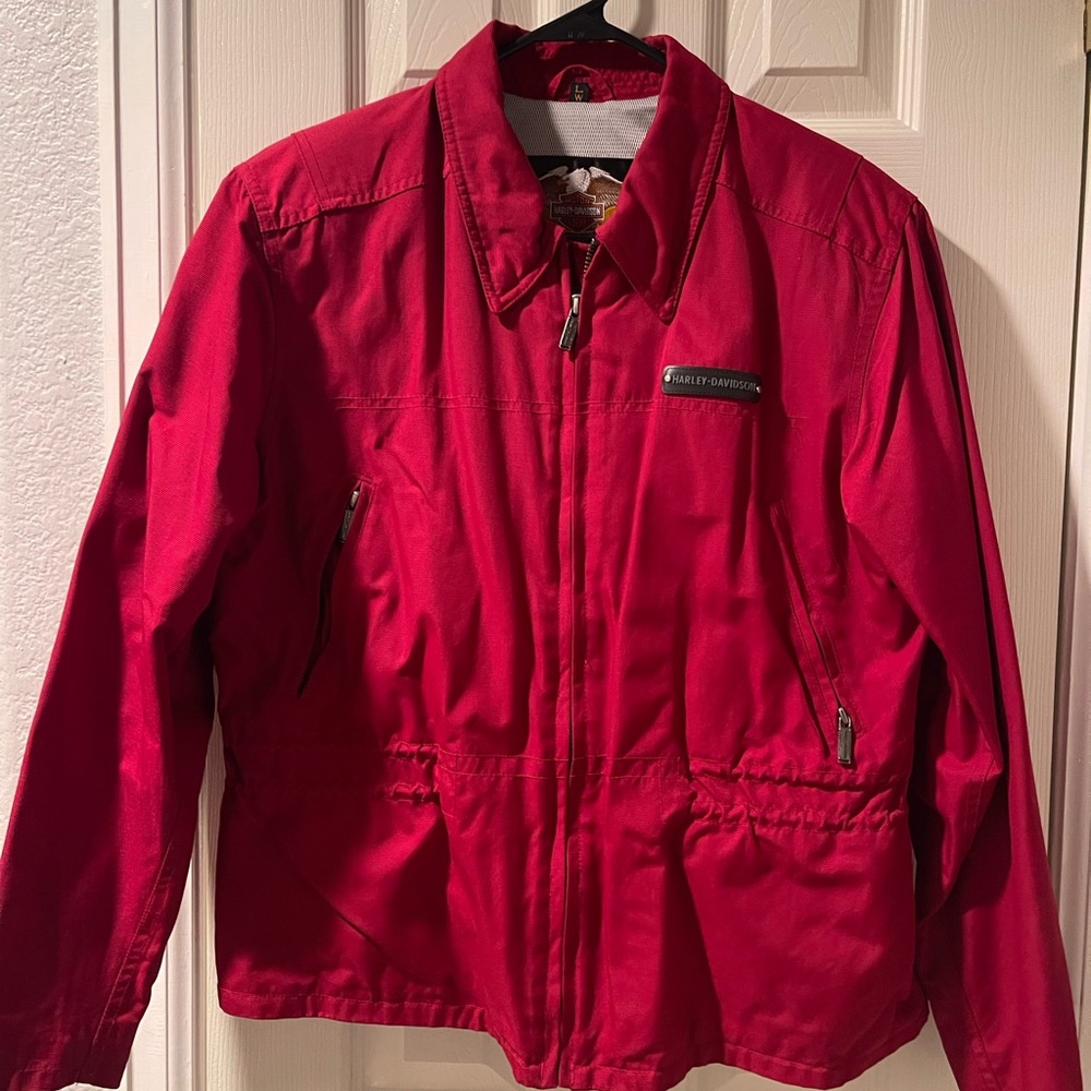 Harley Davidson Nylon Motorcycle Jacket Large